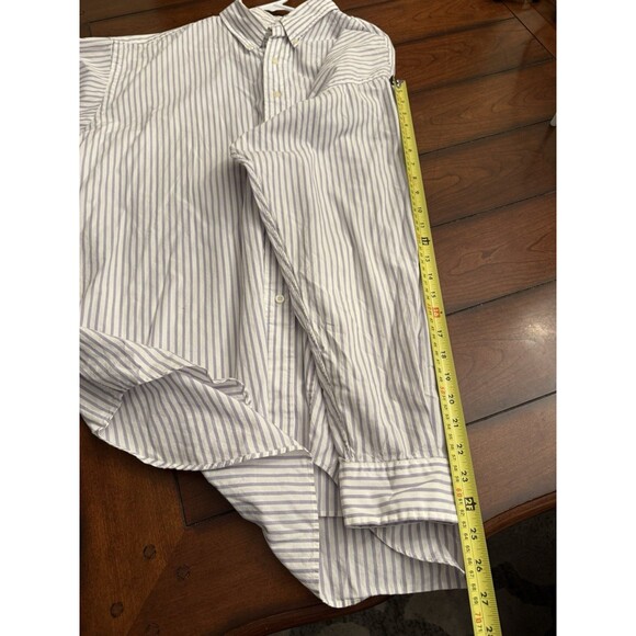 Ralph Lauren Golf Tilden Button Down Shirt Mens 2XL Purple Striped Cotton - Picture 5 of 8